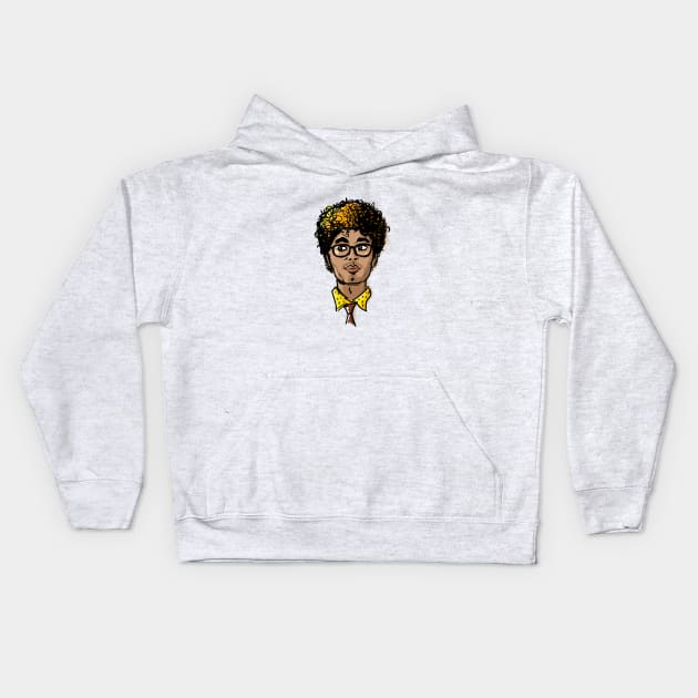 Richard Ayoade Kids Hoodie by danpritchard